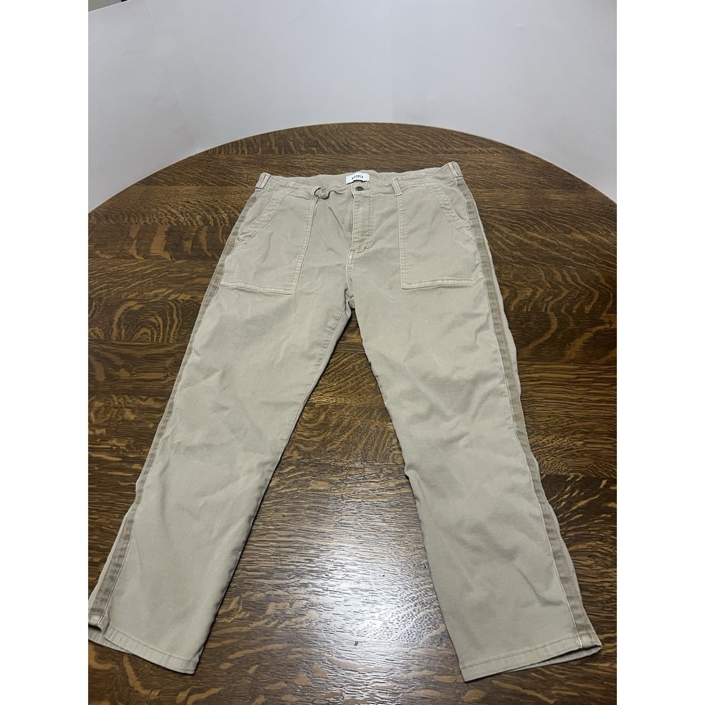 Pistola Pamela Trousers Womens Size 31 High Rise Straight Leg Pants Safari